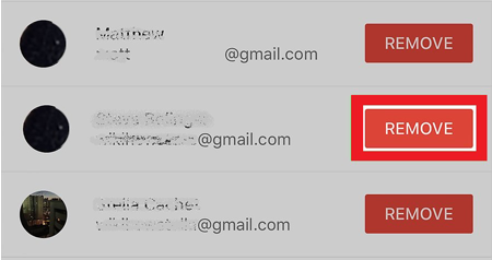 Se déconnecter d'une adresse Gmail