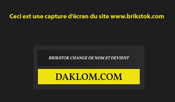 En 2023, Brikstok devient Daklom.com 