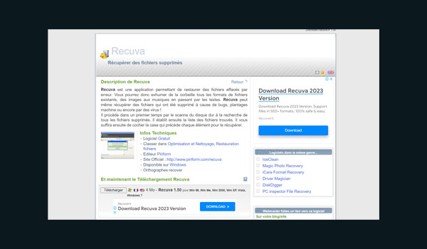 Recuva : un logiciel de récupération de données gratuit pour Windows